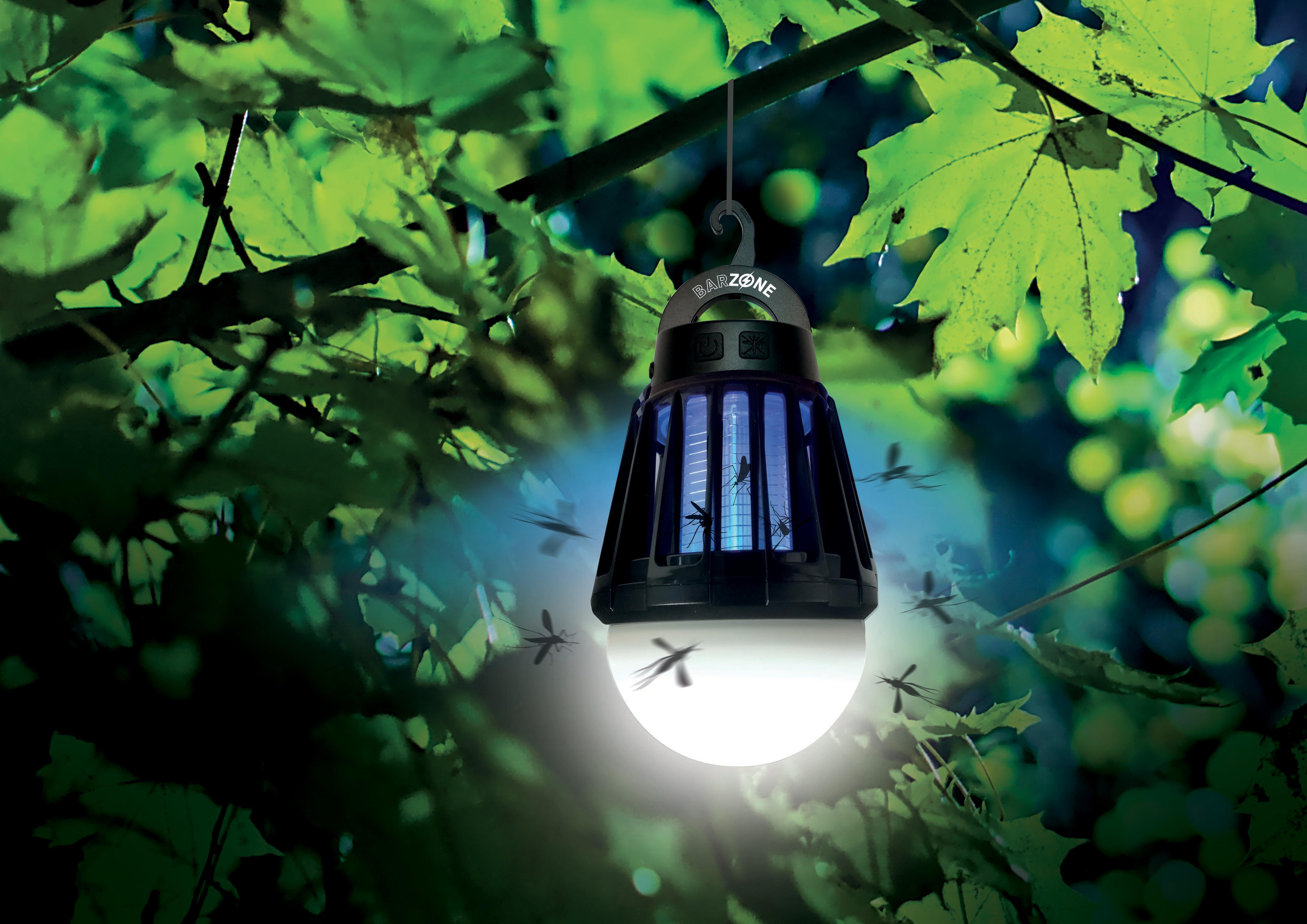 BARRIERE A INSECTES Barzone Lampe LED Nomade Anti-Moustiques 2 en